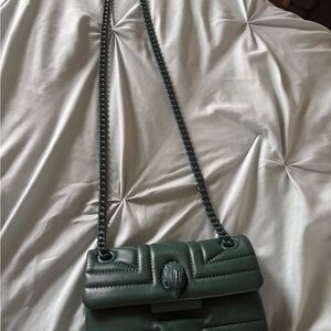 Kurt Geiger Green Quilted Crossbody Bag